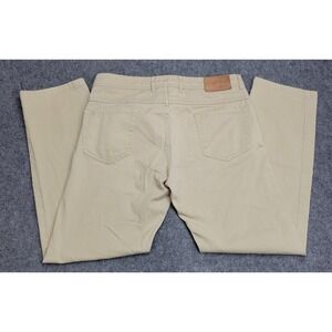 Ballin Jeans Mens 33 Khaki Denim Old Money Preppy School Pima Soft Nerd Rich